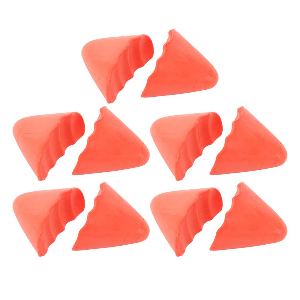 5 Pairs Pointed Shoe Filler Insert PU Foam Thick Soft Toe Cushion Fillers Half Size Shoe Filler For High Heels