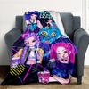 1pc K-Pop Demons Outdoor Blanket Lightweight Flannel, All-Season Use for Sofa, Bed, Travel, Camping, Living Room, Office, Couch015