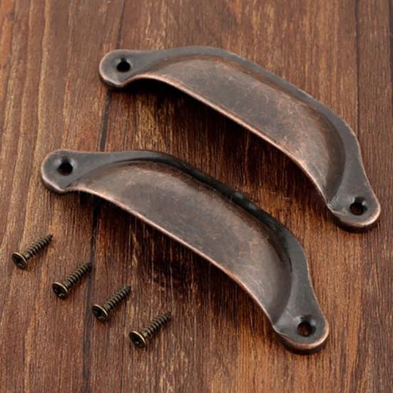 2 Stücke Küche Schrank Tür Schrank Tasse Schublade Möbel Retro Pull Shell Griffe