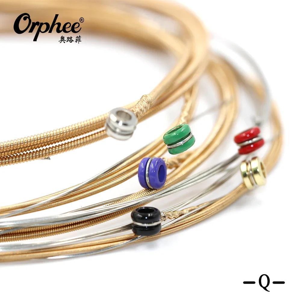 Orphee QA Acoustic Guitar Strings High Carbon Steel Hexagonal Core Nano Coating Brass Wound String Guitar Parts & Accessory