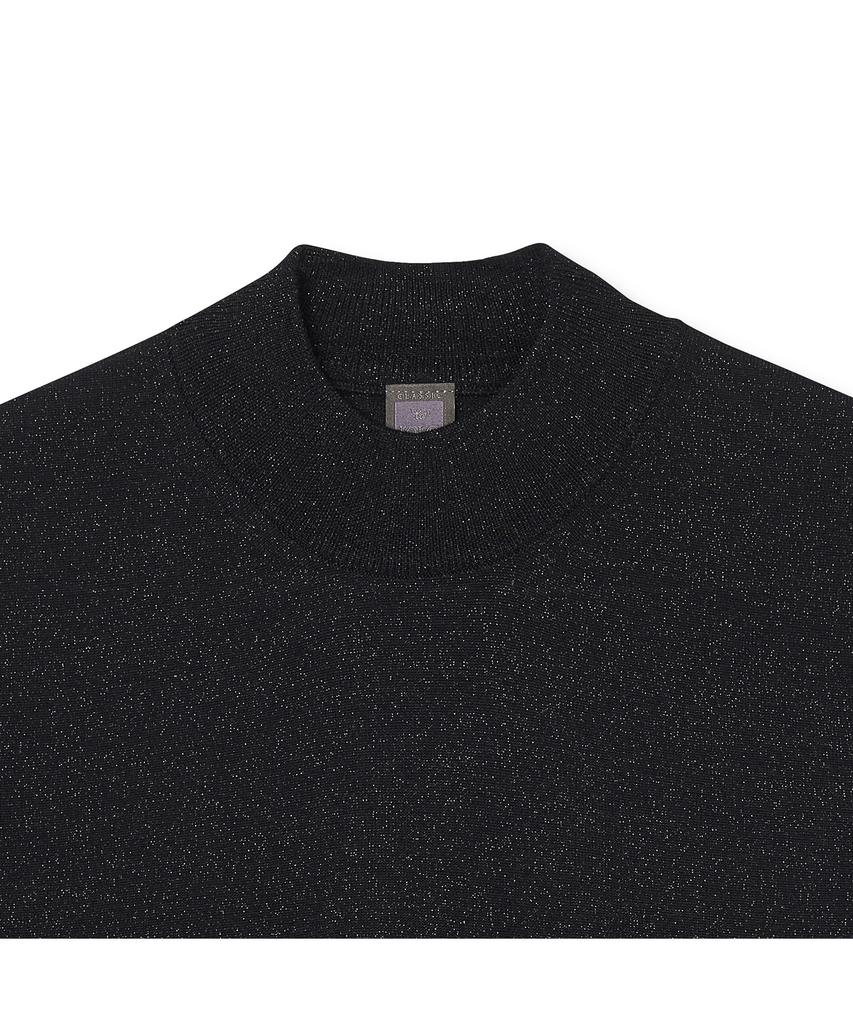 IOLO Women'S Shine Wool Mock Neck_Black