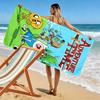 Adventure Time Print Beach Towel, Large Soft Quick Dry Towel for Beach Camping Swimming