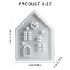 Ornament Mould Flexible Silicone Mold for Office Decoration 3D House Figurine Shaped Desktop Embellishment Making Molds