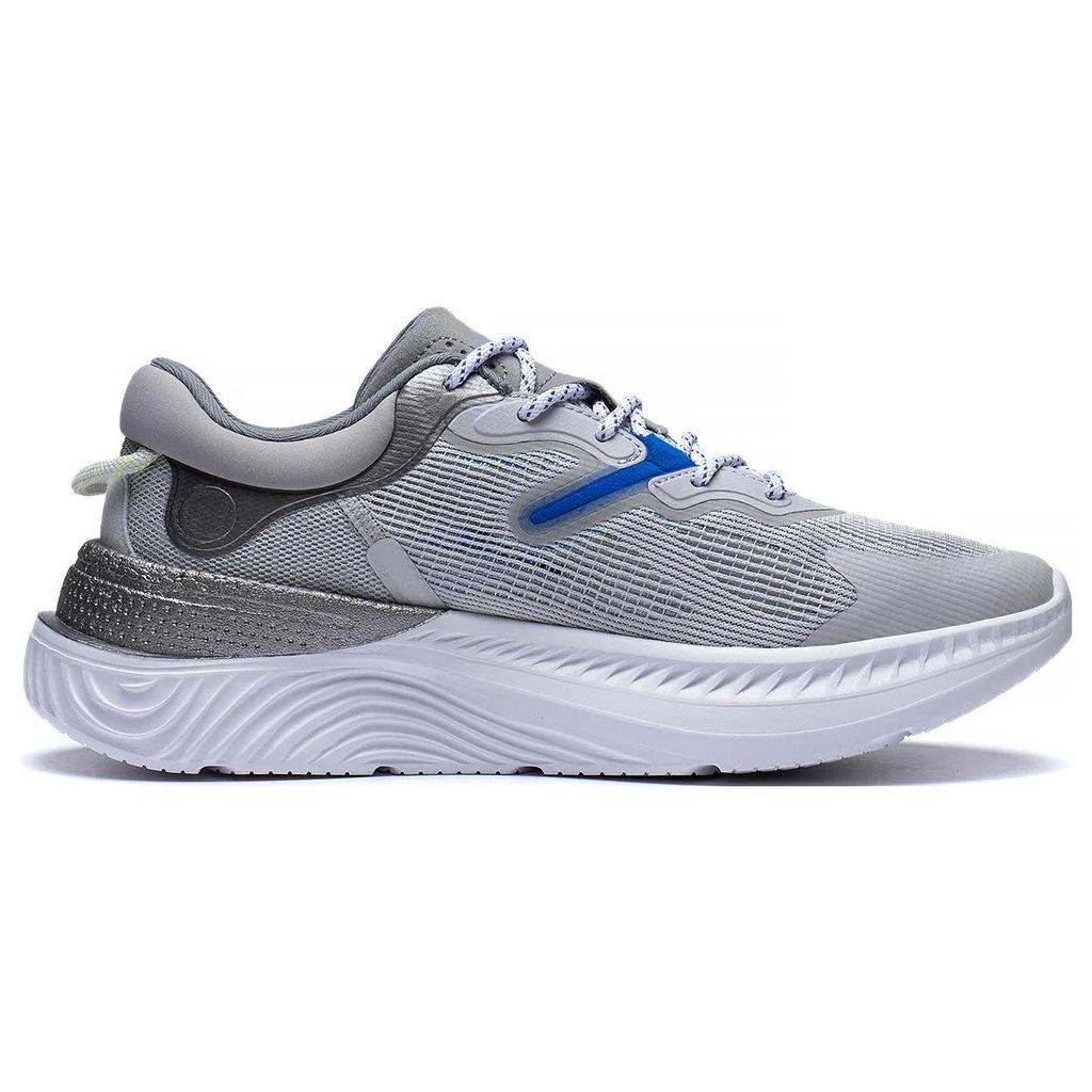 Li Ning Spark Lite Textil, TPU Rutschfest Abriebfest Niedrig geschnitten Sport Freizeit Schuhe Herren Grau Blau AGLT101-2