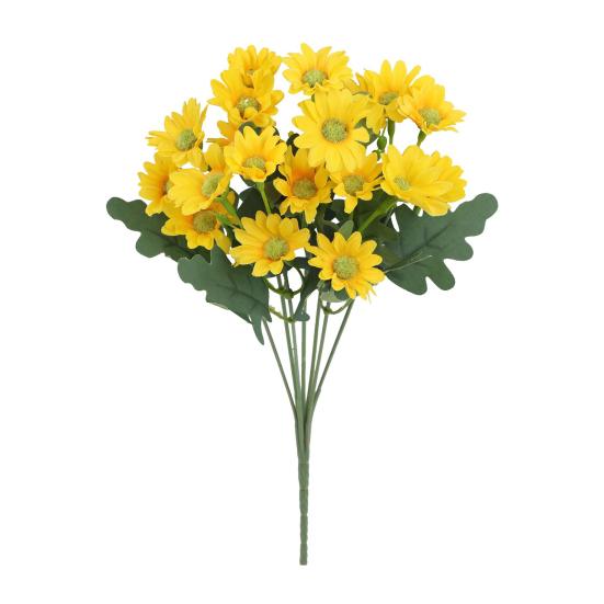 1/5/10/20/25Pcs Artificial Flower 7 Fork UV Resistant Fake Flower Home