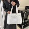 Elegant And Spacious Womens Tote Bag For Daily Use With Canvas Material And Stylish Urban Design