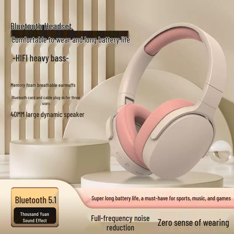 P2961 Wireless Bluetooth Gaming Headband Earphones with Noise Cancelling