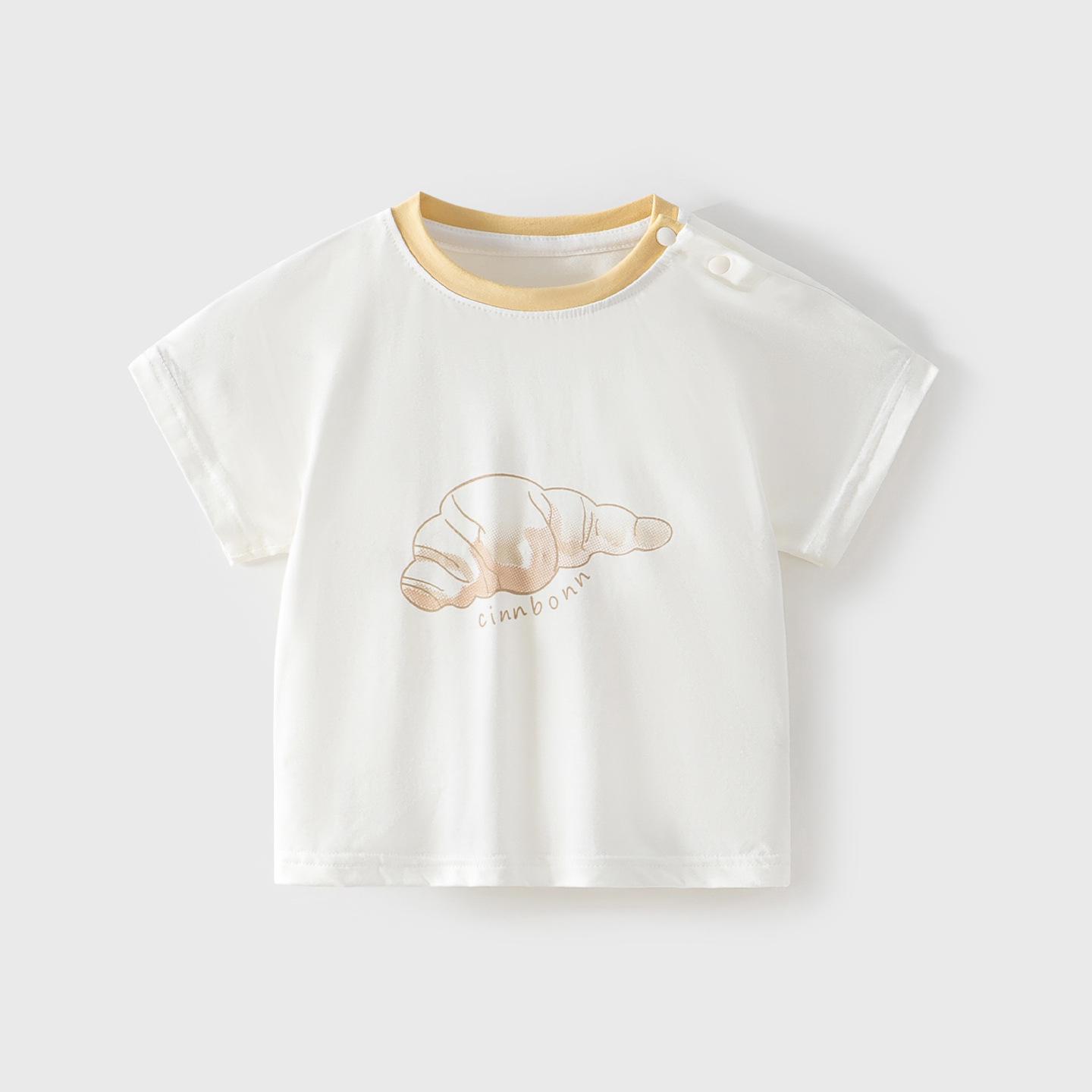 Chengbao Kids Modal Cotton Summer Short Sleeve T-Shirt 80cm
