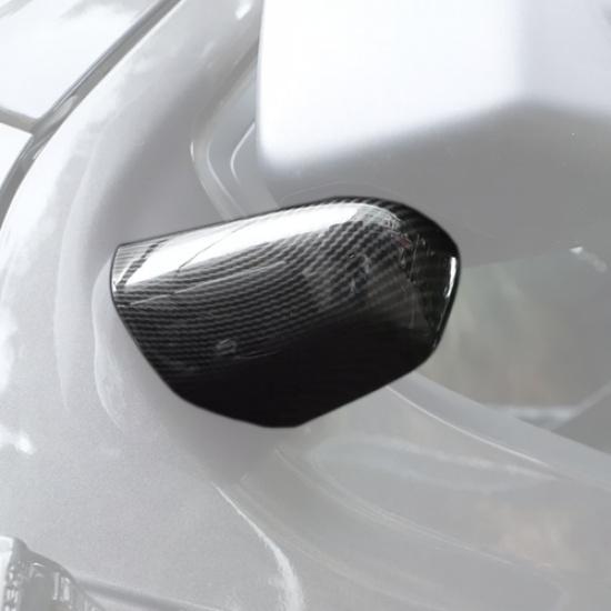 For 18-25 Jeep Gladiator JT/Wrangler JL Carbon Fiber Rear Mirror Base Cover Trim