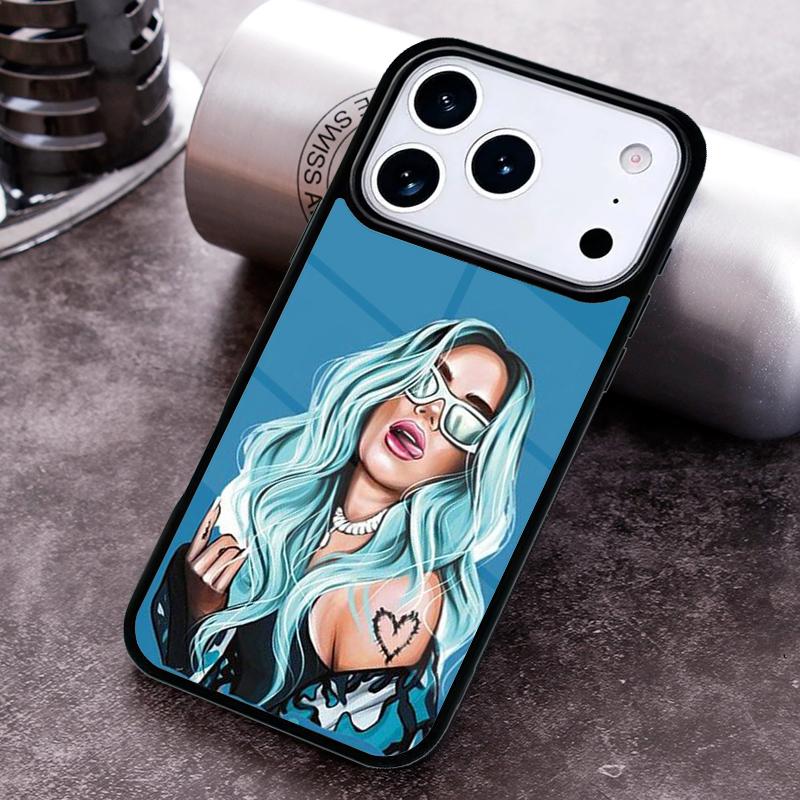 Karol G soft Phone Case for iPhone 17 16 15 Pro Max Air 14 13 12 11 Plus Shockproof Cover