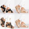 Elegant Women's Frenulum Vintage Platform Sandal With Comfortable Open Toe Design