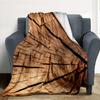Wood Texture Flannel Blanket Throw Blanket Soft Warm Sofa Bed Camping Home Decor Unique Christmas Gift C926147