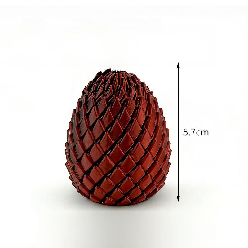Uovo di Drago Giocattolo Decompressione Stampa 3D - Sfera Fidget Rotante Liscia Sollievo Ansia ADHD Giocattolo per Dita Eco-Sicuro per Bambini Adulti