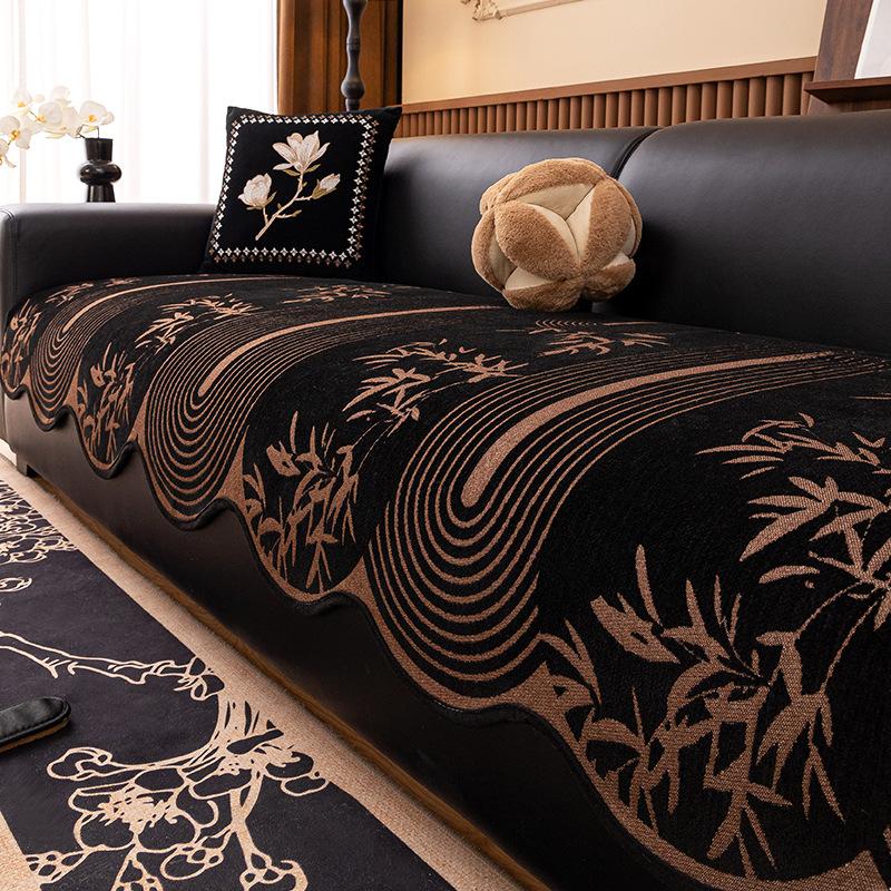 2025 new special-shaped sofa cushion one-piece straight row non-slip sofa seat cushion four-season universal sofa cover towel