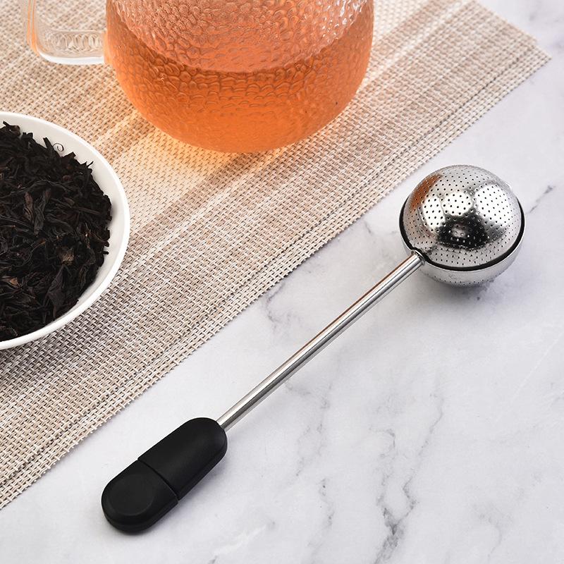 304 Stainless Steel Rotating Tea Infuser Ball - Creative Round Tea Brewer & Strainer Separator