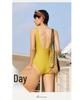 Retro Fashion Two-Piece Swimsuit with Fixed Cups