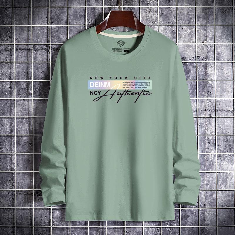 Men's Trendy Long-Sleeve Pure Cotton Sweatshirt - Spring/Autumn 2022