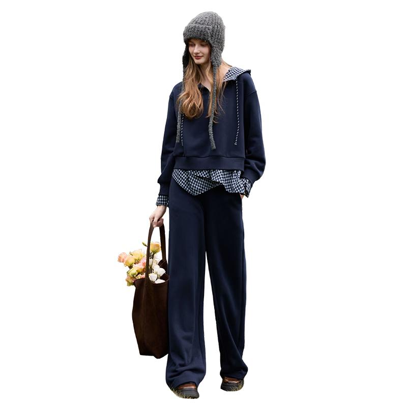 

Xiangying Women s Casual High-Waist Wide-Leg Sweatpants L