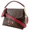 Louis Vuitton Bobourg Shoulder Bag N40176 Scarlet Brown Damier Canvas Women Used
