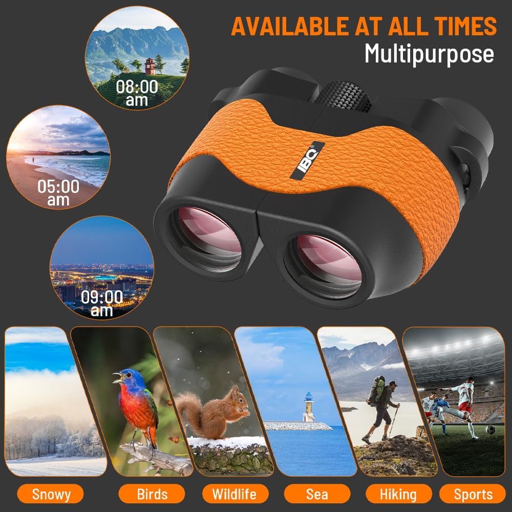 15X36 Compact Binoculars for Kids, for Adults, BAK4 Prism FMC Lens, IPX7 Waterproof Binoculars for Bird Watching, Outdoor Sport, Hunting, Theater and