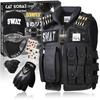Catsobat Professionally Designed SWAT Cosplay Full Military Combat Airsoft Halloween Costume for Warranty 6-Piece Vest, Set, Uniform, Gear, Events,