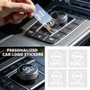 AAAYQ1 2/4/8pcs 3D Crystal Label Badge Emblem Sticker Car Audio Decorate For Opel Corsa Mokka Astra Cascada Adam Insignia Meriva Vectra