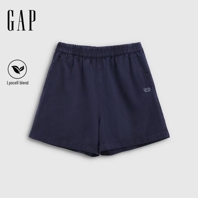 Gap Women s Cotton Lyocell Blend Logo Casual Shorts 165/70A