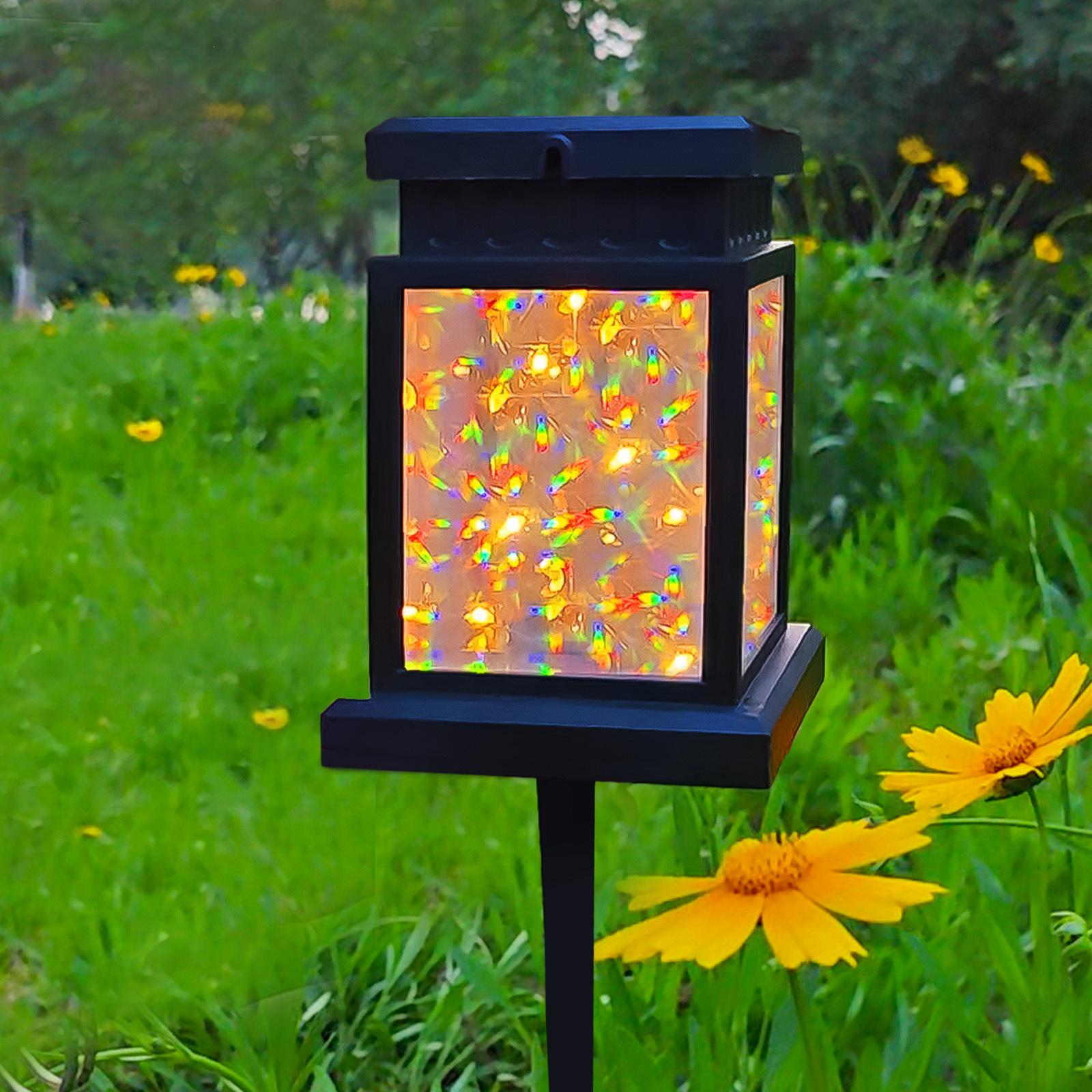 Rainproof Chinese-Style Solar Lawn Lamp - Antique Decorative Garden and Courtyard Light Solar Lawn Lamp