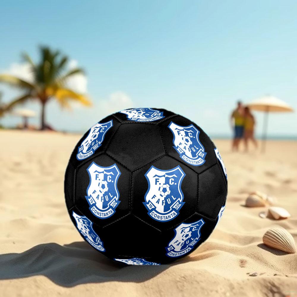 Farul FC Size 5 Soccer Ball, Machine-Stitched PVC, Durable & High Bounce, All Ages Fit, fan merchandise, matches & outdoor use.