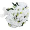 Bridal Bridesmaid Bouquet Innovative Simulation Rose Flowers Bunch Wedding Decoration White