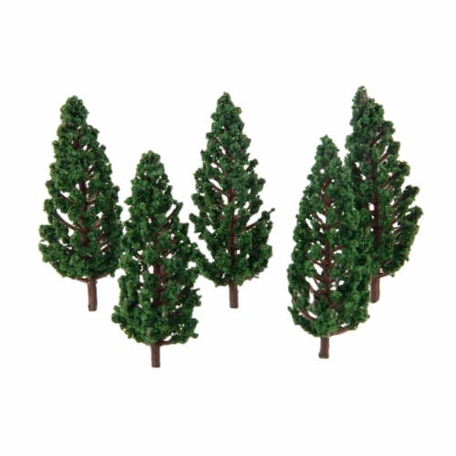 

Set of 50 Pine Trees, Model Trees for Dioramas, Railway Models, Architectural Models, Miniature Garden Scenery Collection, Approx. 78mm