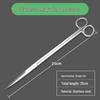 Aquarium Plant Care Set: Stainless Steel Curved Scissors, Tweezers, and Trimming Tools for Aquatic Landscaping and Cleaning.