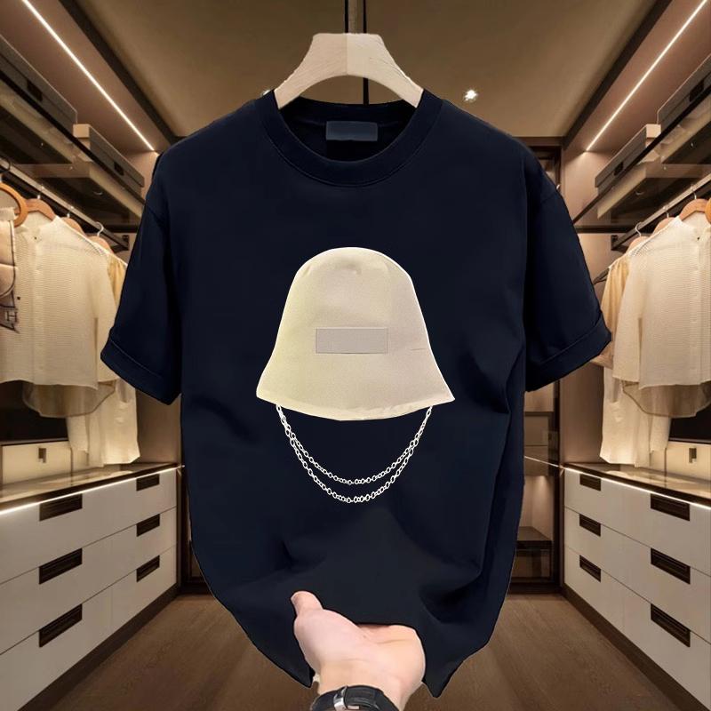 American Ruffian Handsome High-end Heavy Cotton Short-sleeved T-shirt Men's Summer New T-shirt Loose Short-sleeved Top