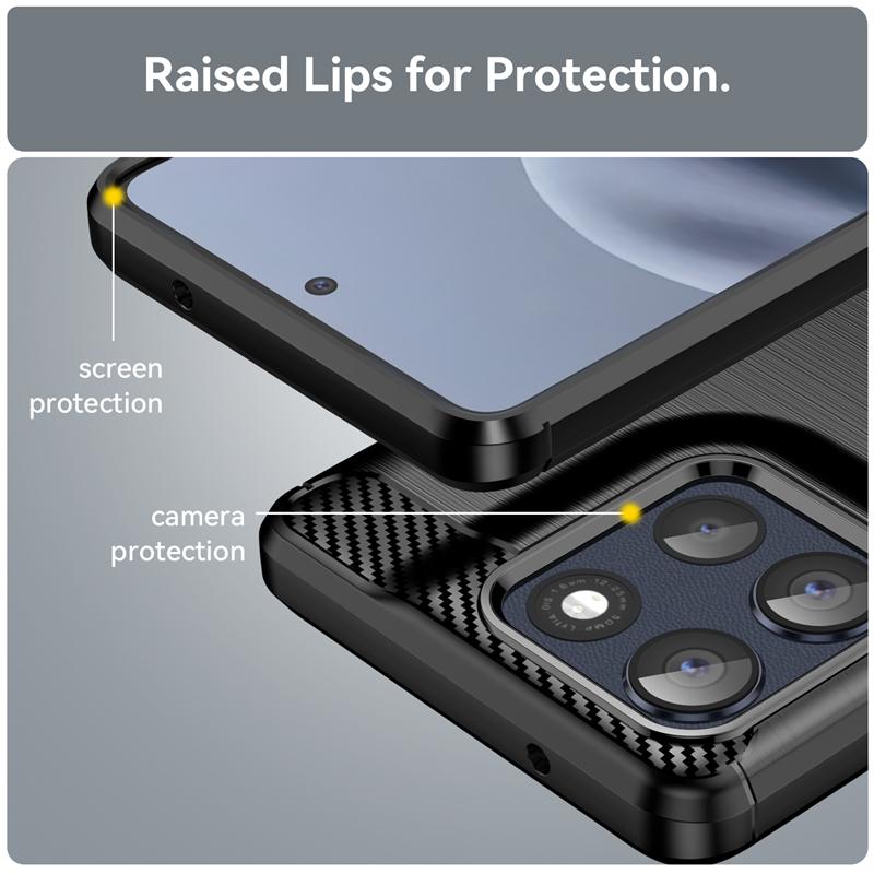 For Motorola Moto G100 Pro Case Anti-knock Soft Silicone Carbon Fiber Back Cover For Moto G100 Pro Case For Moto G100 Pro Case