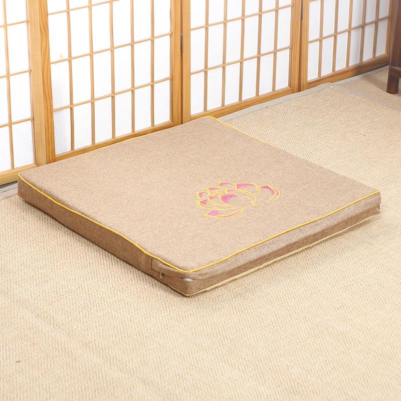 Thickened Meditation & Prostration Zafu Cushion: Removable, Washable Kneeling Mat
