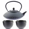CAST IRON KETTLE 1.25L TEA TEAPERTAIN + 2x CUPS
