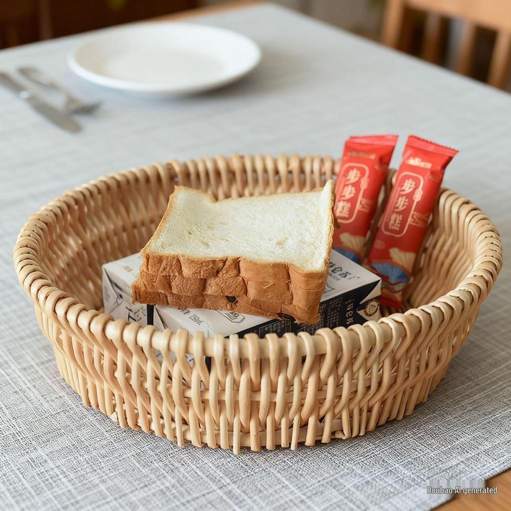 Handwoven Rattan Storage & Snack Basket Collection