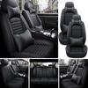 5-Seats PU Leather Universal Car Seat Covers Full Set Front Rear Seat Cushion Anti-scratch Protection For Sedan SUV Seat