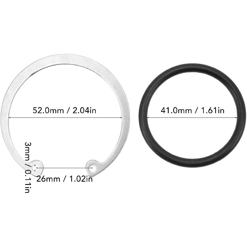 Blow Off Valve Replacement C Clip O Ring Snap Ring Accessory Replacement for Blowoff Valve Flange Adapter