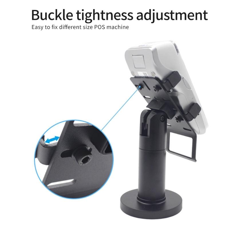POS Machine Display Brackets Stand Retail Shop Adjustable Card Terminal Stand With Concealed Cable Channel