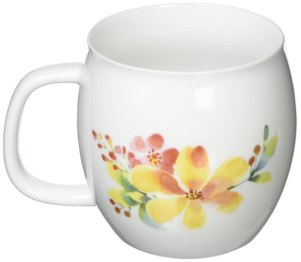 Ceramic Indigo Flower Cat 13388 Mug, Red, Size Approx. 7.8 H8.8