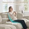 2-Seater Chenille Sofa, L-Shaped Modular Corner, Quilted Design, Thick Seat Cushions, with Mobile Ottoman, Easy To Assemble, Light Khaki