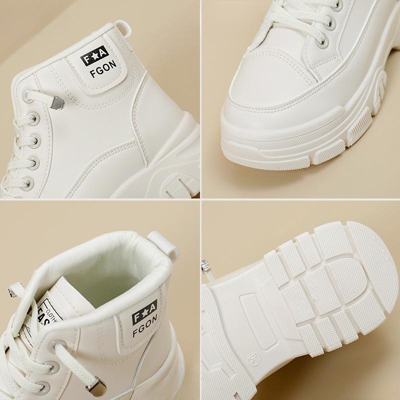 High-Top Schuhe Ins Trendige Damen Herbst Neu Britische Plateau Studenten Stiefeletten