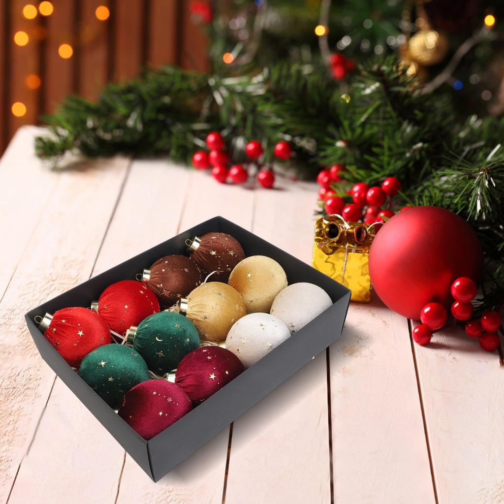 Complete Ornament Set Christmas Ornaments Velvet Decorations