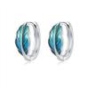 Elegant Orchid And Tulip Floral Hoop Earrings For Women Sophisticated Botanical Design Dainty Jewelry Gift