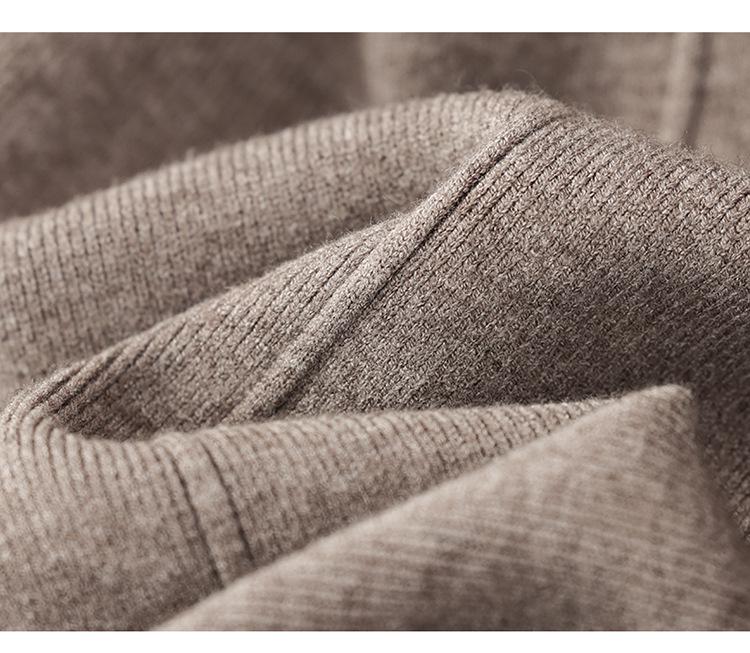 New White Wide-Leg Knitted Pants with Drawstring - Loose, Thickened, Plus Size for Autumn & Winter Casual Wear