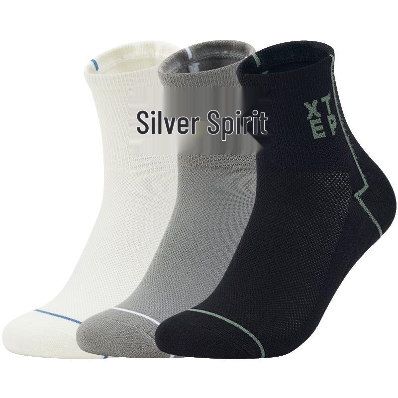 Xtep Men s Sports Mid-calf Socks (3 Pairs) One Size