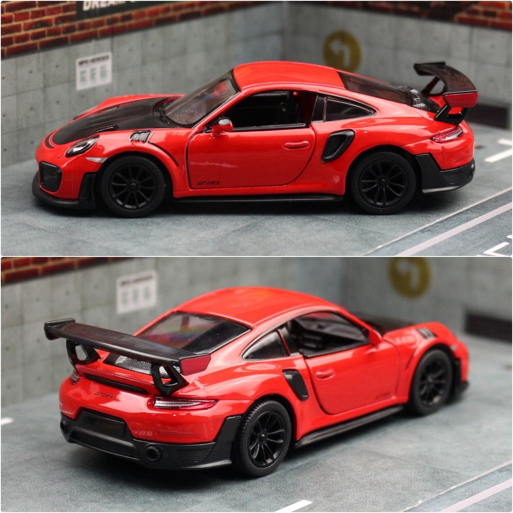Toy Car Model 1/36 Porsche 911 GT2 RS Super Racing Alloy Diecast Miniature Vehicle Collection Gift for Children Boy Kid