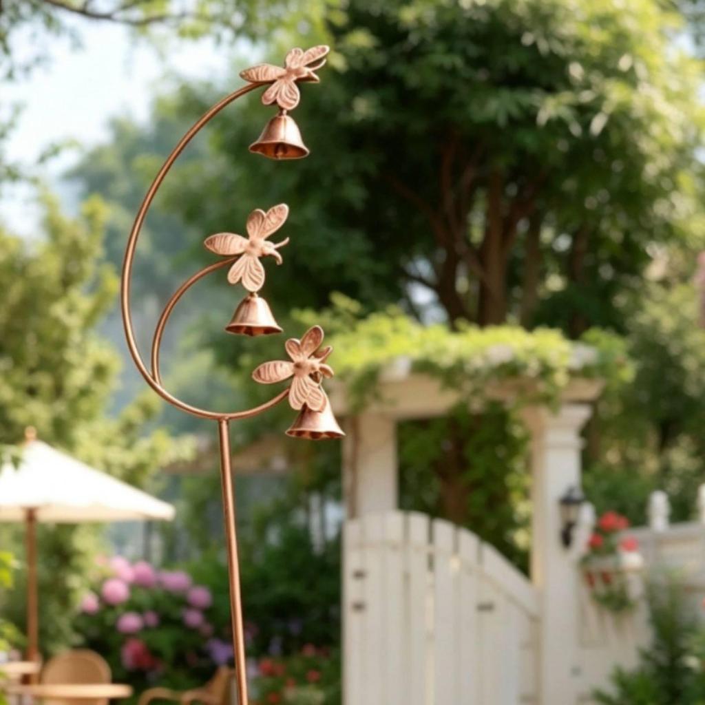 Charming Hummingbird Garden Ornament Metal Bird Decorative Stake for Yard