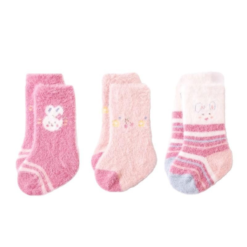 Winter Infant And Toddler Tube Looped Socks 3 S розовый